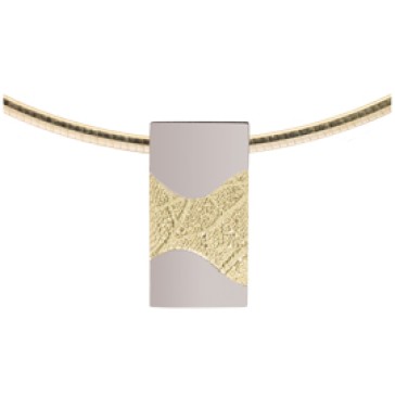 pendant, anhänger, hanger, fingerprint, fingerabdrück, vingerafdruk, wave, gold, goud, yellow, white, 
