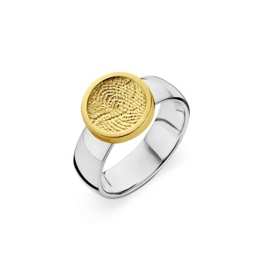 ring, fingerprint, fingerabdrück, vingerafdruk, bliss 1, gold, goud, yellow, white,