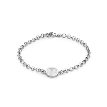 Bliss Round bracelet argent 9mm