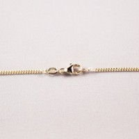 chain, ketting, kette, gourmet, 1.2mm, gold, yellow, goud, geel,